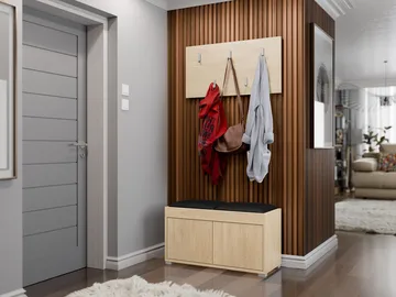 Agawal Hallmöbelset - Brun - Products - Möbler - Hallmöbler - Möbelset för hall & entre