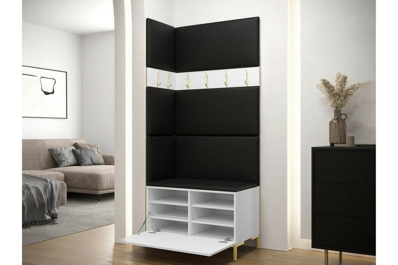 Dunvegan Hallmöbelset 84x46 cm White - Products - Möbler - Hallmöbler - Möbelset för hall & entre