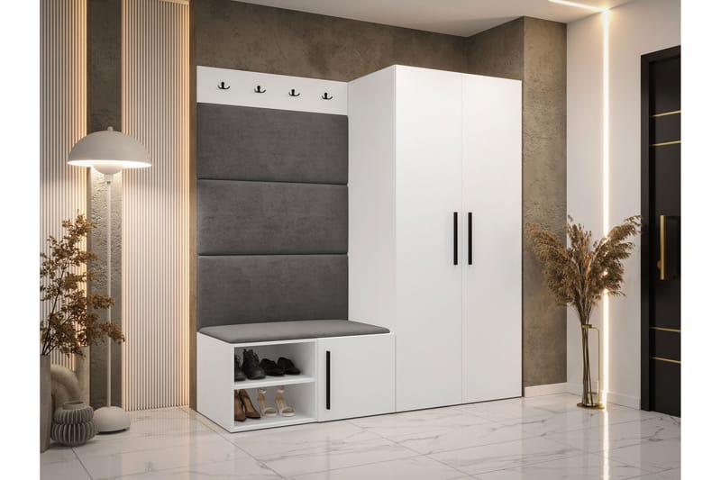 Farosa Hallmöbelset - Vit - Products - Möbler - Hallmöbler - Möbelset för hall & entre
