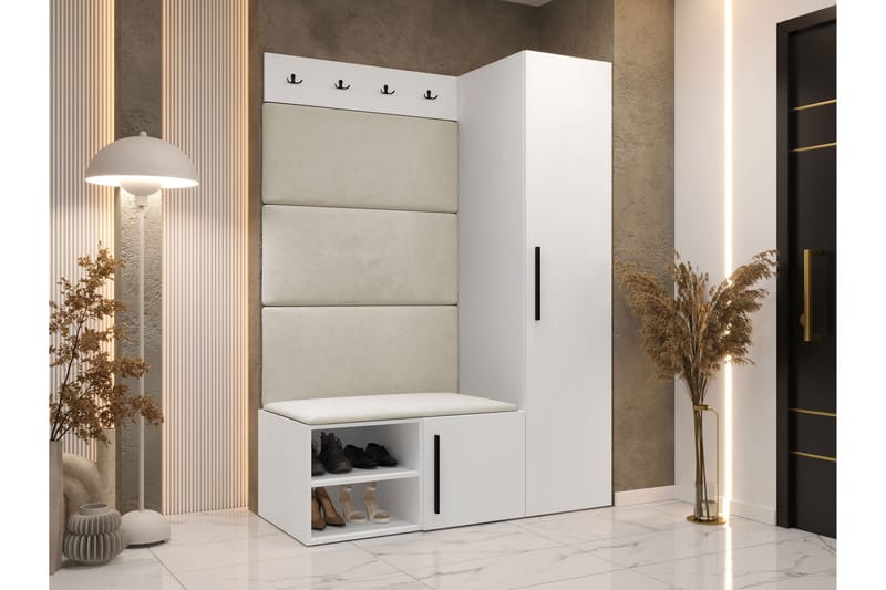 Farosa Hallmöbelset - Vit - Products - Möbler - Hallmöbler - Möbelset för hall & entre