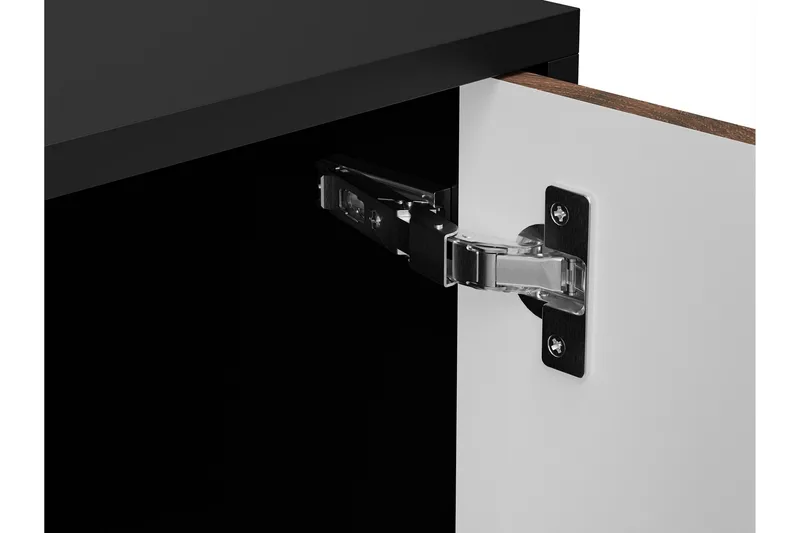 Belonger Tv-bänk 180 cm - Svart/Valnöt - Products - Möbler - TV- & Mediamöbler - TV bänk & mediabänk