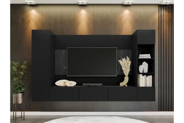 Bernice Tv-skåp 260x38 cm - Svart - Products - Möbler - TV- & Mediamöbler - TV-möbelset