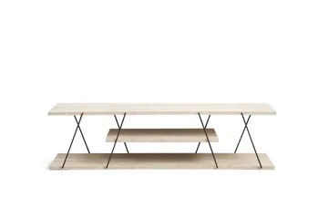 Canaz Tv-bänk 120 cm - Svart/Marmor - Products - Möbler - TV- & Mediamöbler - TV bänk & mediabänk