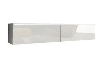 Cuguen TV-bänk 140x32x30 cm - Vit - Products - Möbler - TV- & Mediamöbler - TV-skåp
