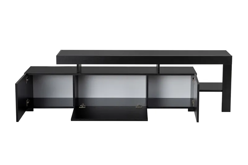 Jurukovo Tv-bänk 192x37 cm - Svart - Products - Möbler - TV- & Mediamöbler - TV bänk & mediabänk