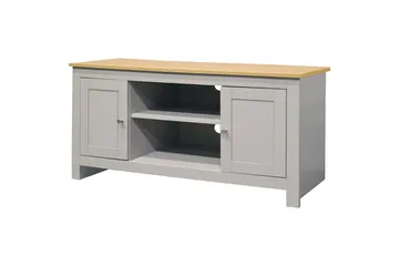 Lowboard Emerald 120x39x58 cm, Natur/Grå - 120x39x58 cm, Natur/Grå - Products - Möbler - TV- & Mediamöbler - TV bänk & mediabänk