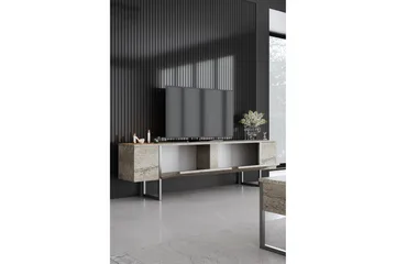 Luxe Tv-bänk 180 cm - Beige/Silver - Products - Möbler - TV- & Mediamöbler - TV bänk & mediabänk