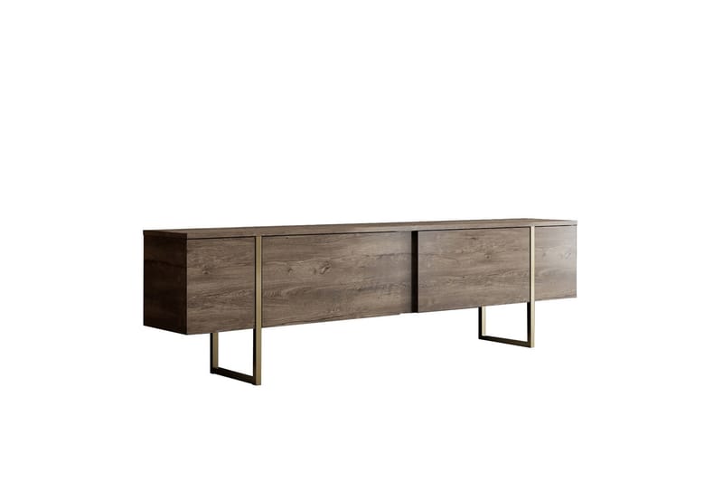 Luxe Tv-bänk 180x50 cm Brun/Guld, Hanah Home