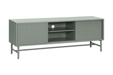 Matterhorn Smal tv-bänk med förvaring 40 cm djup 157 cm bred 58 cm hög - Grön - Products - Möbler - TV- & Mediamöbler - TV bänk & mediabänk