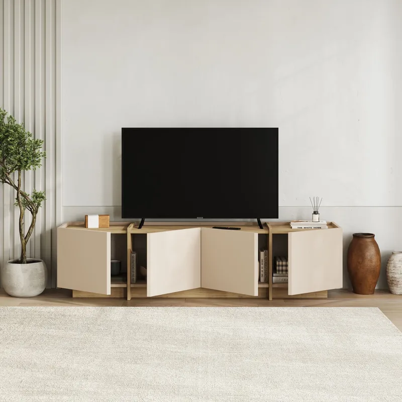 Sylvenn Tv-bänk 180 cm - Safir Ek - Products - Möbler - TV- & Mediamöbler - Mediastativ & väggfäste - Tv-stativ & Tv-väggfäste