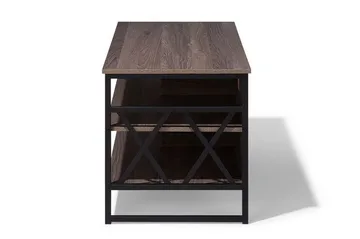 Melnychuk TV-Bänk 120 cm - Mörkbrun - Products - Möbler - TV- & Mediamöbler - TV bänk & mediabänk