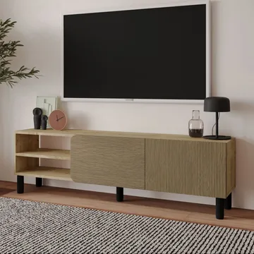 Relento Tv-bänk 150 cm - varm ek, sapphire-ek - Products - Möbler - TV- & Mediamöbler - TV bänk & mediabänk