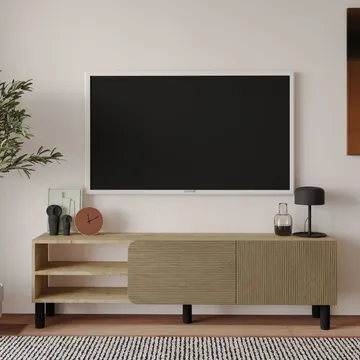 Relento Tv-bänk 150 cm - varm ek, sapphire-ek - Products - Möbler - TV- & Mediamöbler - TV bänk & mediabänk