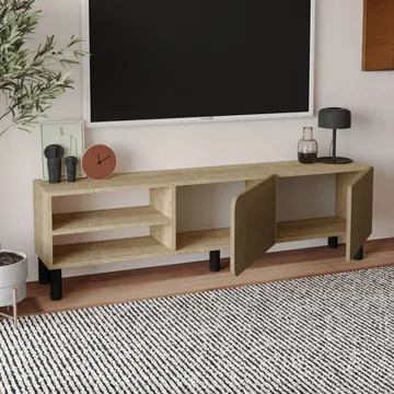 Relento Tv-bänk 150 cm - varm ek, sapphire-ek - Products - Möbler - TV- & Mediamöbler - TV bänk & mediabänk
