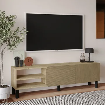 Relento Tv-bänk 150 cm - varm ek, sapphire-ek - Products - Möbler - TV- & Mediamöbler - TV bänk & mediabänk