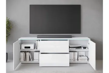 Sherie Tv-bänk 180 cm - Vit/Grå - Products - Möbler - TV- & Mediamöbler - TV bänk & mediabänk