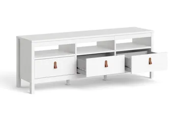 Vallvidera Tv-bänk 151 cm - Vit/Natur - Products - Möbler - TV- & Mediamöbler - TV bänk & mediabänk