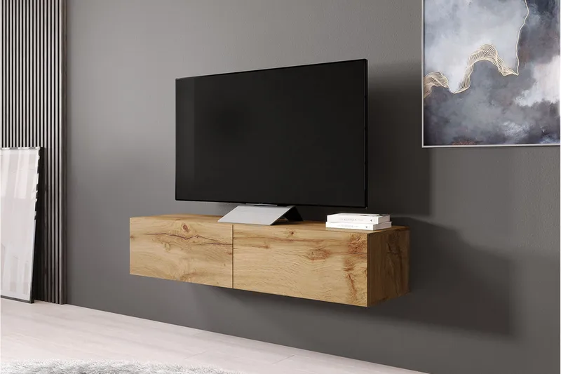 Vasil TV-bänk 140 cm - Trä/Natur - Products - Möbler - TV- & Mediamöbler - TV bänk & mediabänk