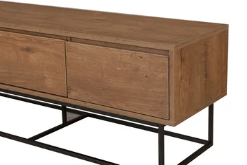 Zefiria Tv-bänk 140 cm - Mörkbrun/Svart - Products - Möbler - TV- & Mediamöbler - TV bänk & mediabänk