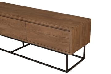 Zefiria Tv-bänk 180 cm - Mörkbrun/Svart - Products - Möbler - TV- & Mediamöbler - TV bänk & mediabänk