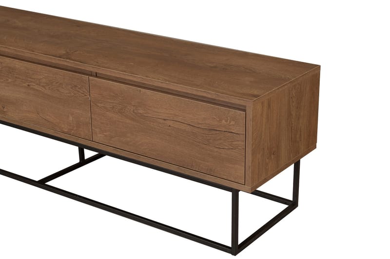 Zefiria Tv-bänk 180 cm - Mörkbrun/Svart - Products - Möbler - TV- & Mediamöbler - TV bänk & mediabänk