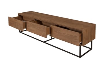 Zefiria Tv-bänk 180 cm - Mörkbrun/Svart - Products - Möbler - TV- & Mediamöbler - TV bänk & mediabänk