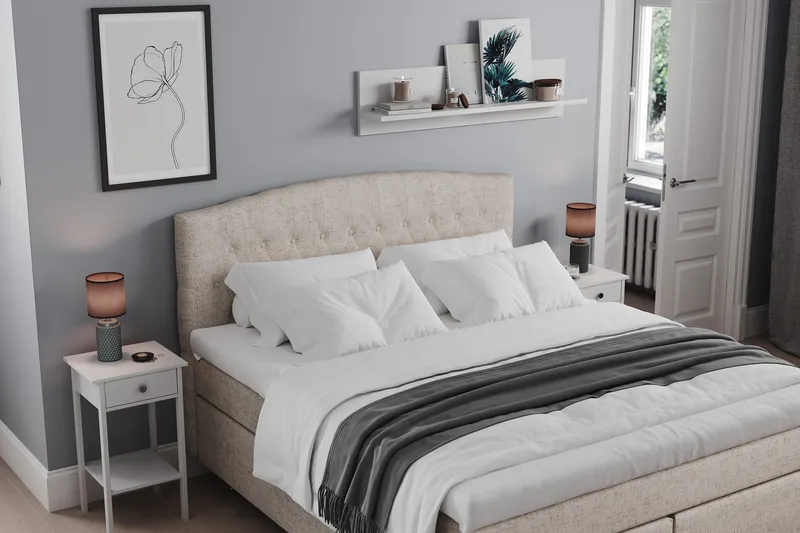 Belda Kontinentalsäng 180x200Medium, Beige