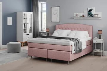 Belda Sängpaket 160x200 Fast/Medium - Rosa - Products - Möbler - Säng - Kontinentalsäng