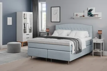 Belda Sängpaket 180x200 Medium - Ljusblå - Products - Möbler - Säng - Kontinentalsäng