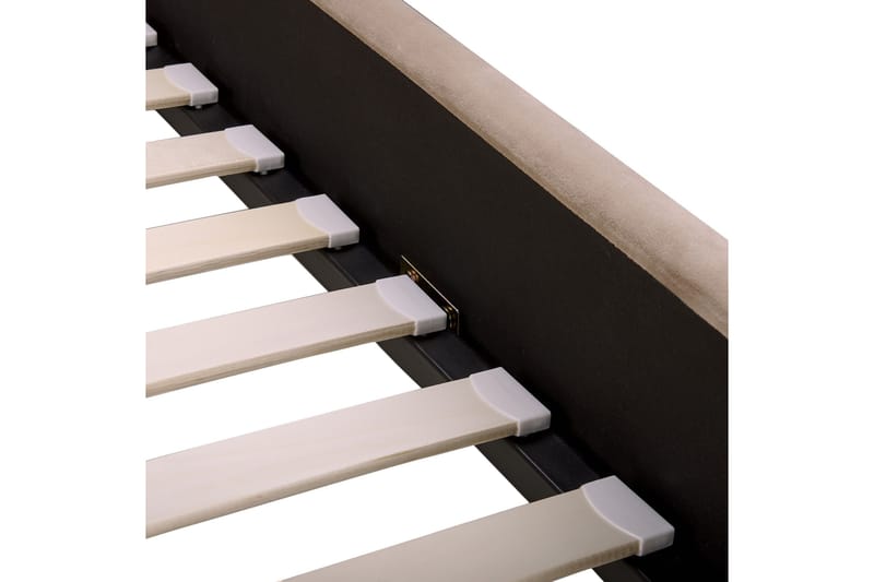 Benicio Sängram 140x200 cm - Taupe/Guld - Products - Möbler - Säng - Sängram & sängstomme