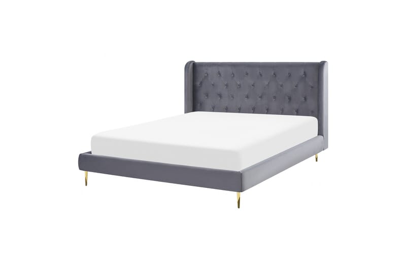 Bernie Sängram 140x200 cm - Grå/Guld - Products - Möbler - Säng - Sängram & sängstomme
