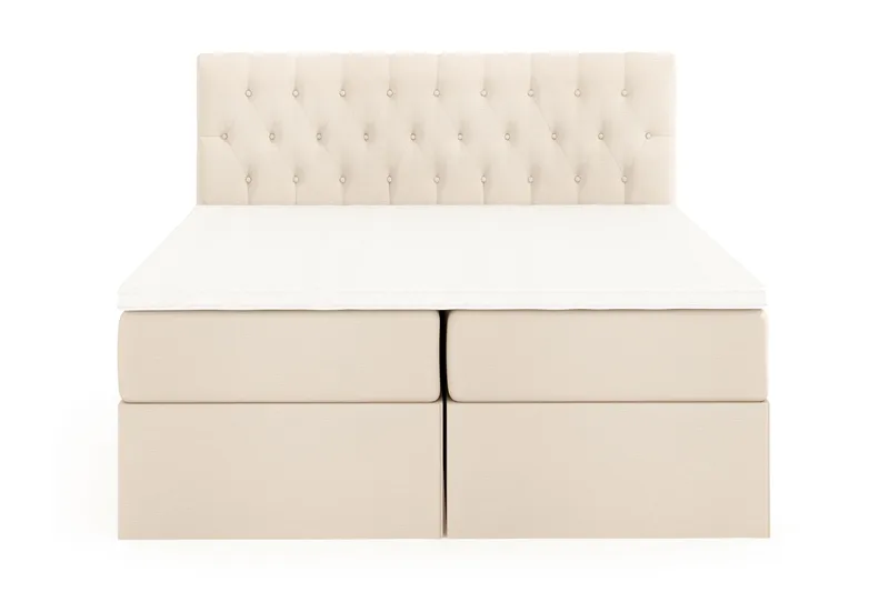 Boxy Box Bed 160x200 cm, Beige