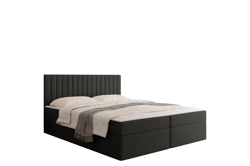 Calrosor Sängpaket Kontinentalsäng med Förvaring 180x200 cm, Svart