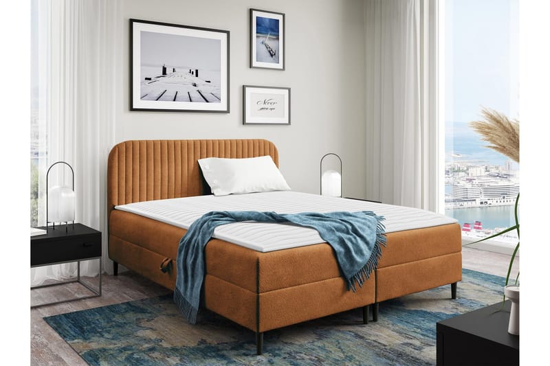 Celestine Förvaringssäng 160x200 cm, Orange