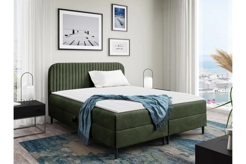 Celestine Förvaringssäng 200x200 cm, Grön