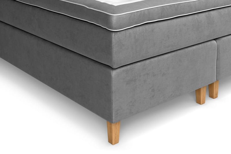 Celine Kontinentalsäng 180x200cm - Grå/Sammet - Products - Möbler - Säng - Kontinentalsäng