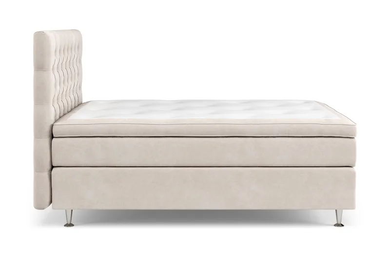 Celine Sängpaket 140x200cm - Beige / Sammet - Products - Möbler - Säng - Kontinentalsäng