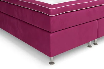 Celine Sängpaket 160x200cm - Rosa/Sammet - Products - Möbler - Säng - Kontinentalsäng