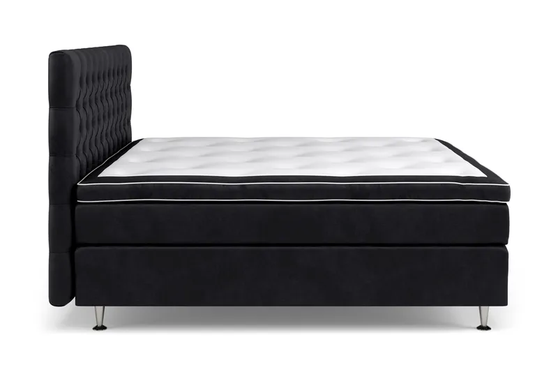 Celine Sängpaket 160x200cm - Svart/Sammet - Products - Möbler - Säng - Kontinentalsäng