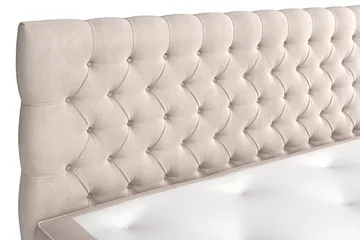 Celine Sängpaket 180x200 cm - Beige/Sammet - Products - Möbler - Säng - Kontinentalsäng