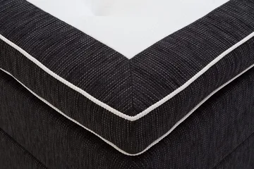 Charleston Kontinentalsäng 120x200 Fast Polyeterskum - Svart - Products - Möbler - Säng - Enkelsäng