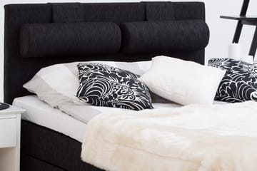 Charleston Kontinentalsäng 140x200 Fast Polyeterskum - Svart - Products - Möbler - Säng - Kontinentalsäng