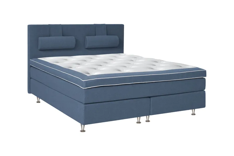 Charleston Kontinentalsäng 210x210 Fast Valbar Malaga, Malaga Blå