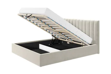 Derry Sängram 140x200 cm - Grå - Products - Möbler - Säng - Sängram & sängstomme