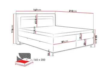 Derry Sängram 160x200 cm - Products - Möbler - Säng - Sängram & sängstomme
