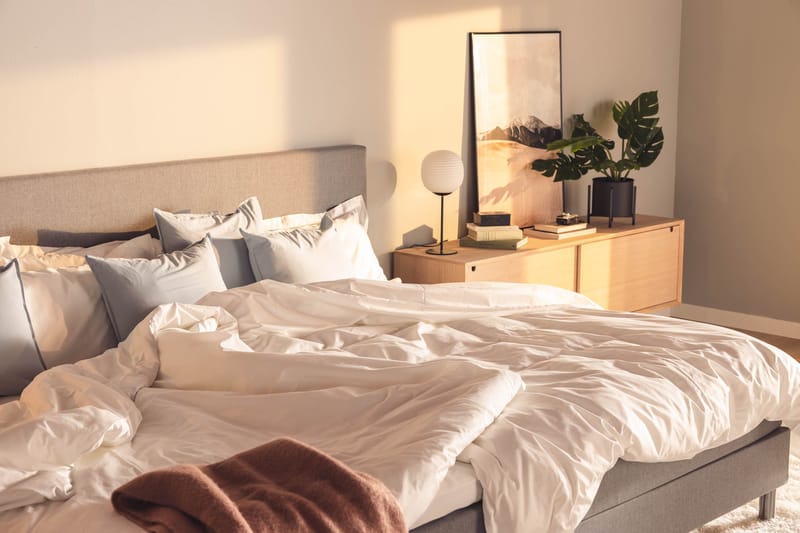 Ella Familjesäng Sängpaket 280x200  cm - (+Fler val) Ljusgrå - Products - Möbler - Säng - Kontinentalsäng
