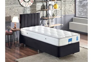 Endulanie Sängram med Sänggavel Singel 90x190 cm - Svart - Products - Möbler - Säng - Komplett sängpaket