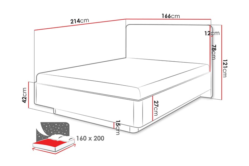 Forba Sängram - Beige - Products - Möbler - Säng - Sängram & sängstomme