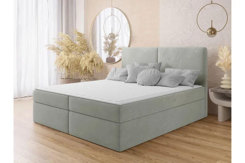 Garris Sängpaket Kontinentalsäng 160x200 cm - Ljusgrå - Products - Möbler - Säng - Komplett sängpaket