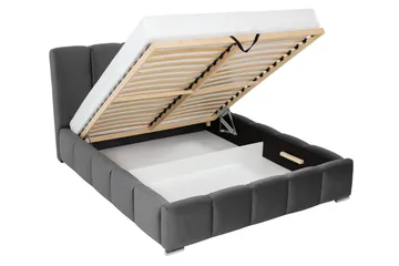 Gioia Förvaringssäng 160x200 cm - Grå - Products - Möbler - Säng - Säng med förvaring